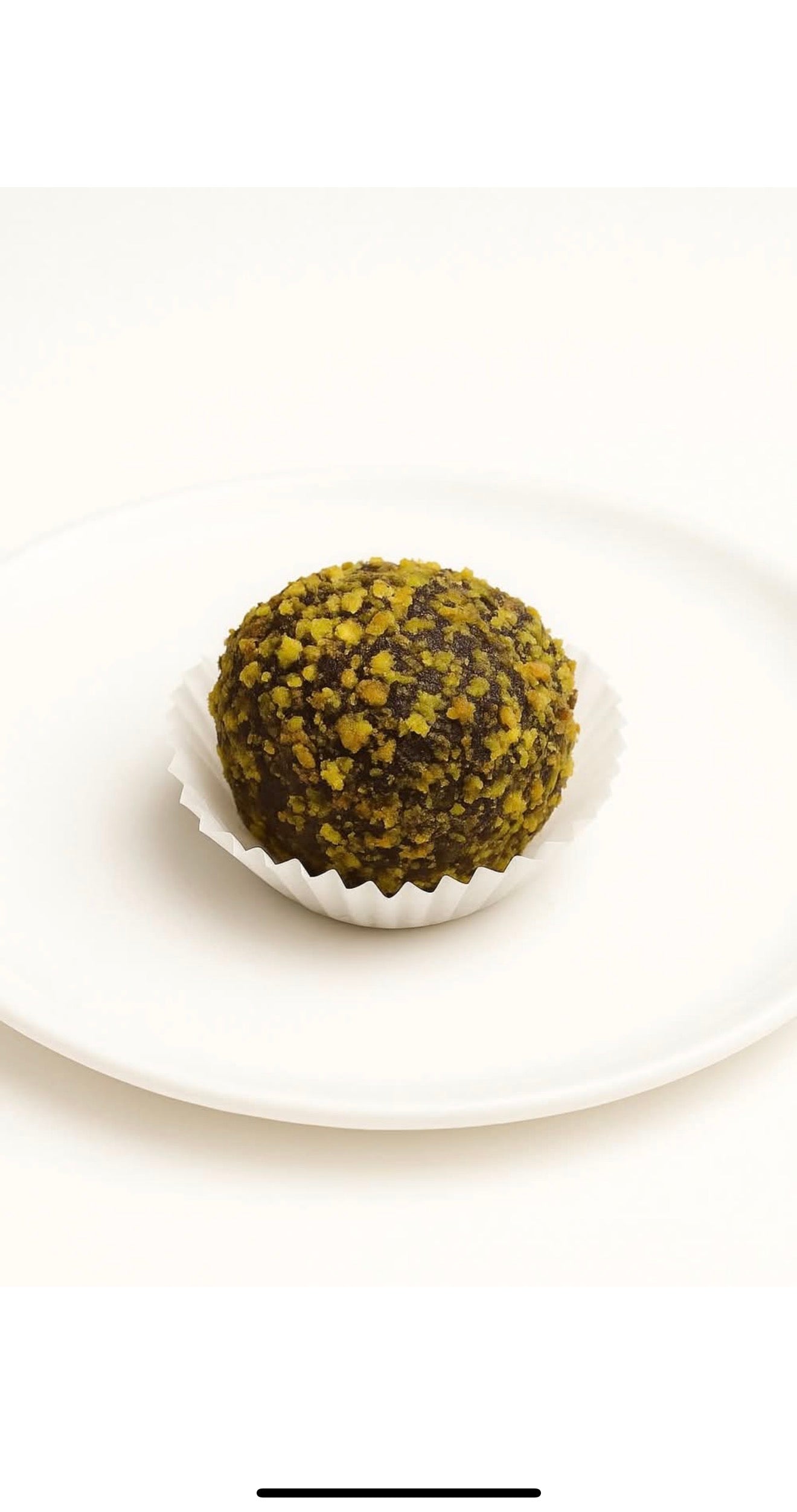 Pistachio truffle