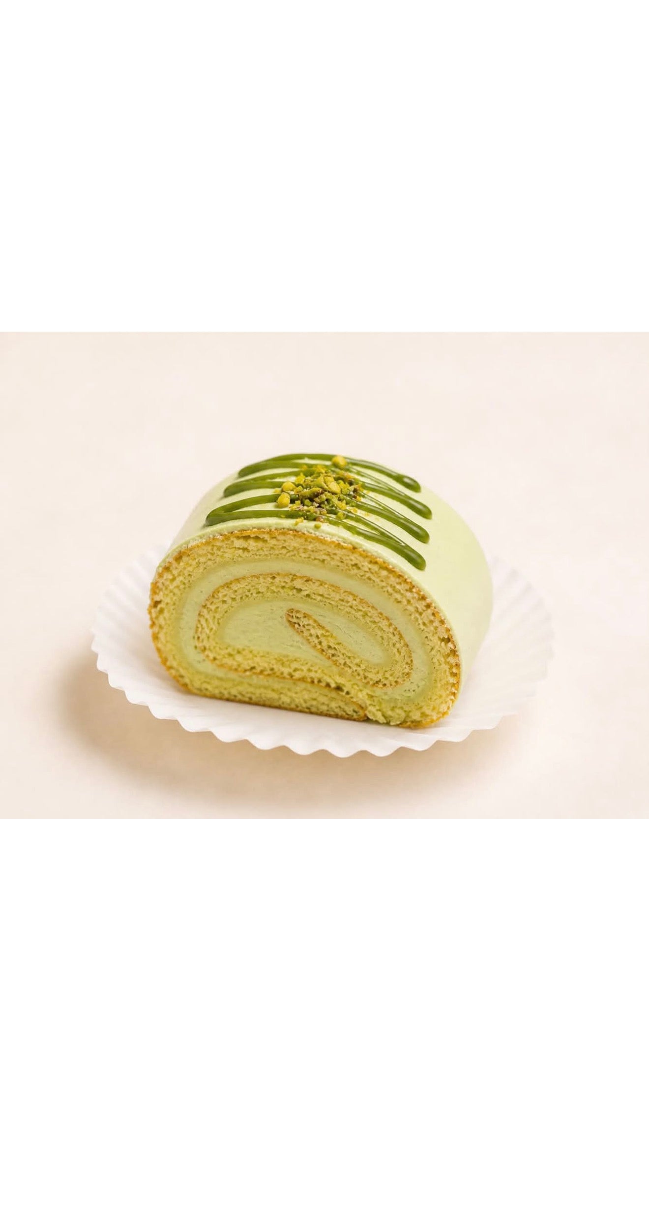 Pistachio cream roll