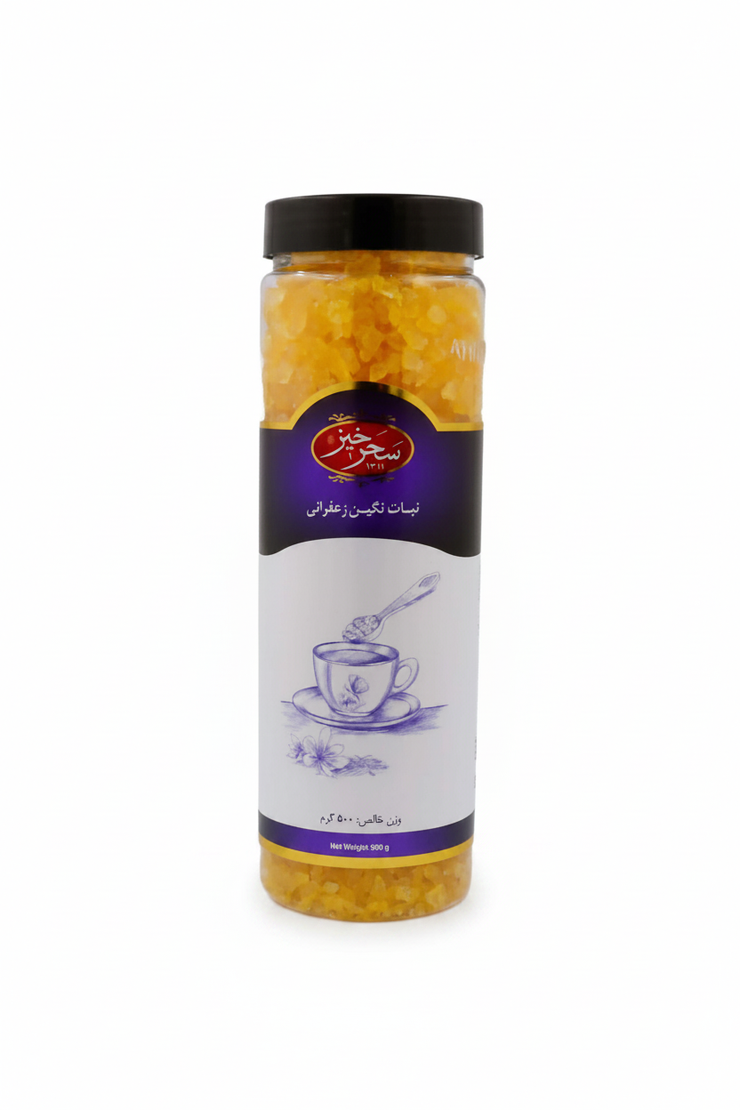 Saharkhiz crushed saffron nabat