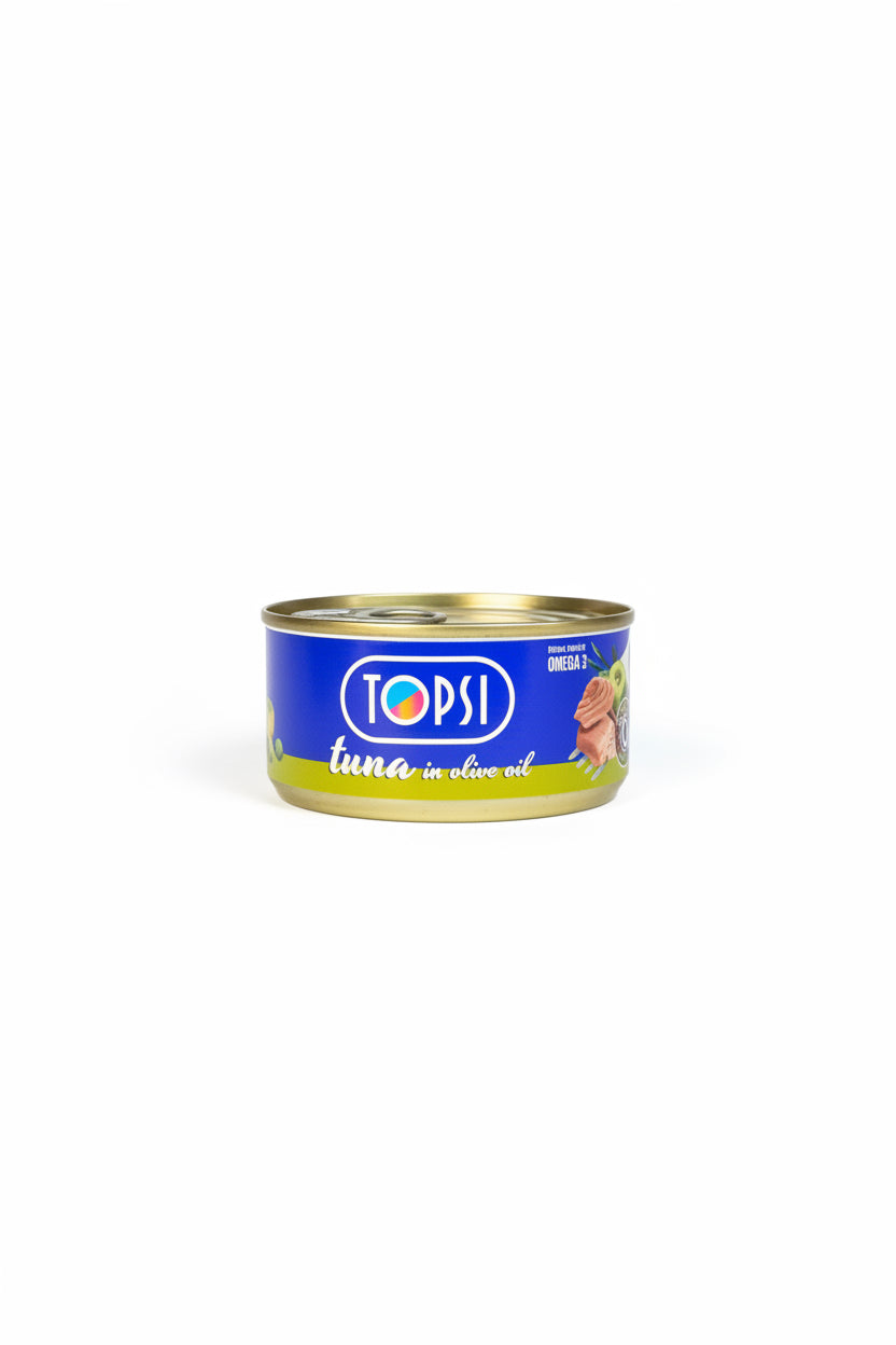 Topsi tuna in olive oil