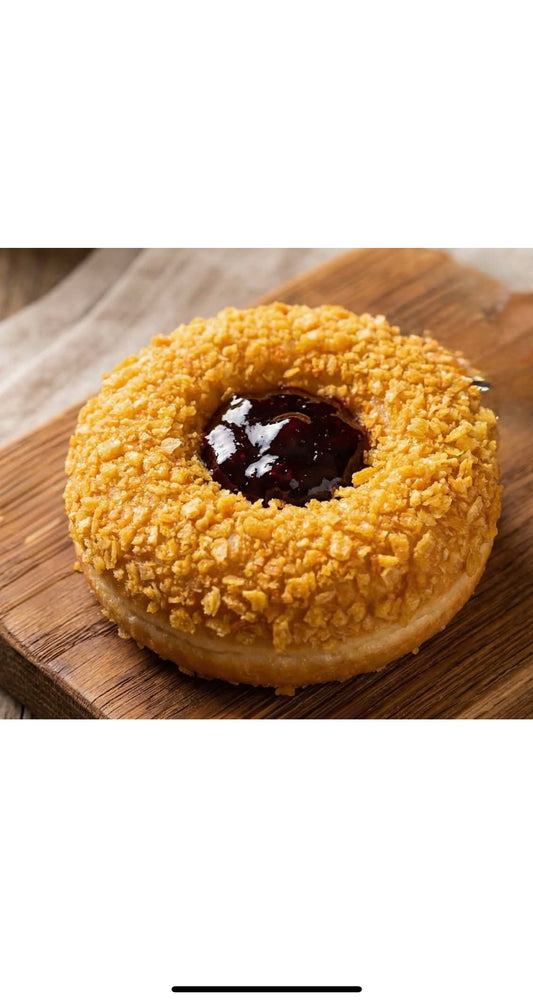 Saffron raspberry jam cookie